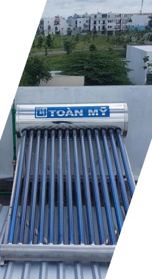 dự án thi công lắp đặt bồn máy năng lượng mặt trời nhà chị TRâm-2-3-4